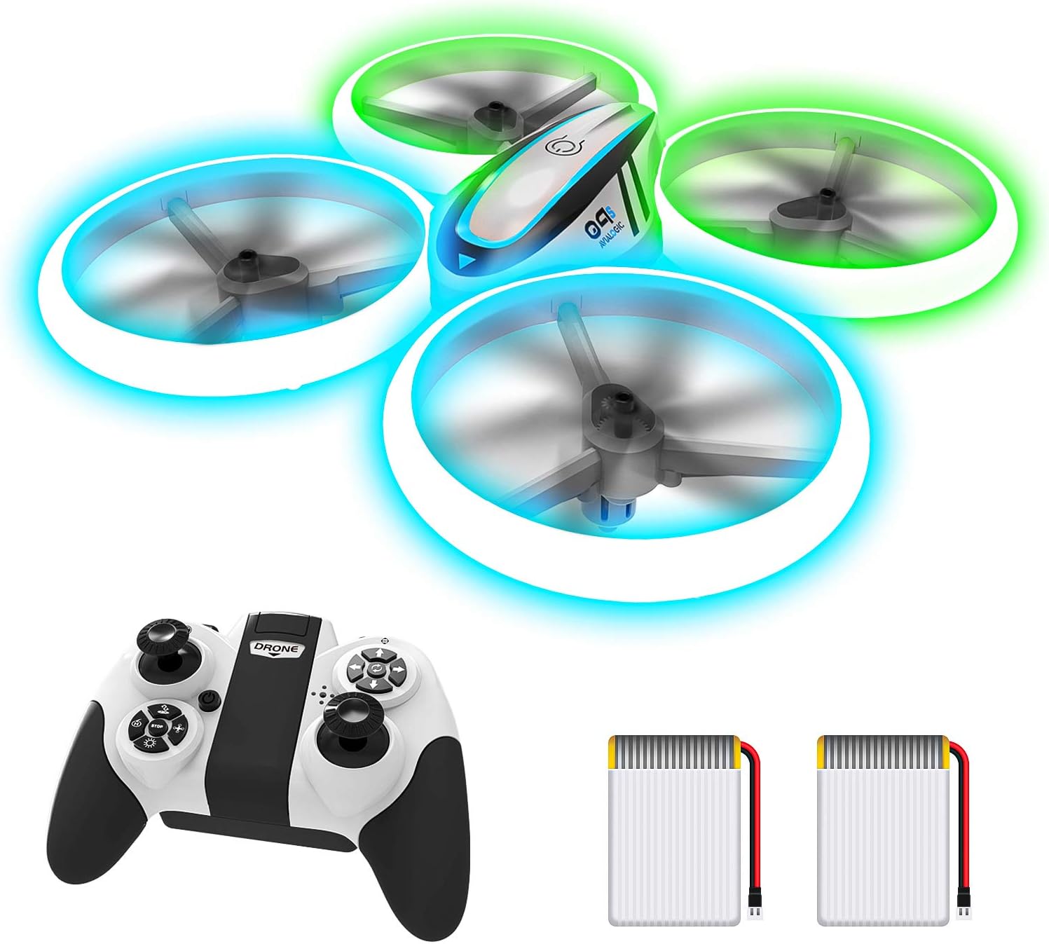 Q9s Drones for Kids with Blue & Green Light