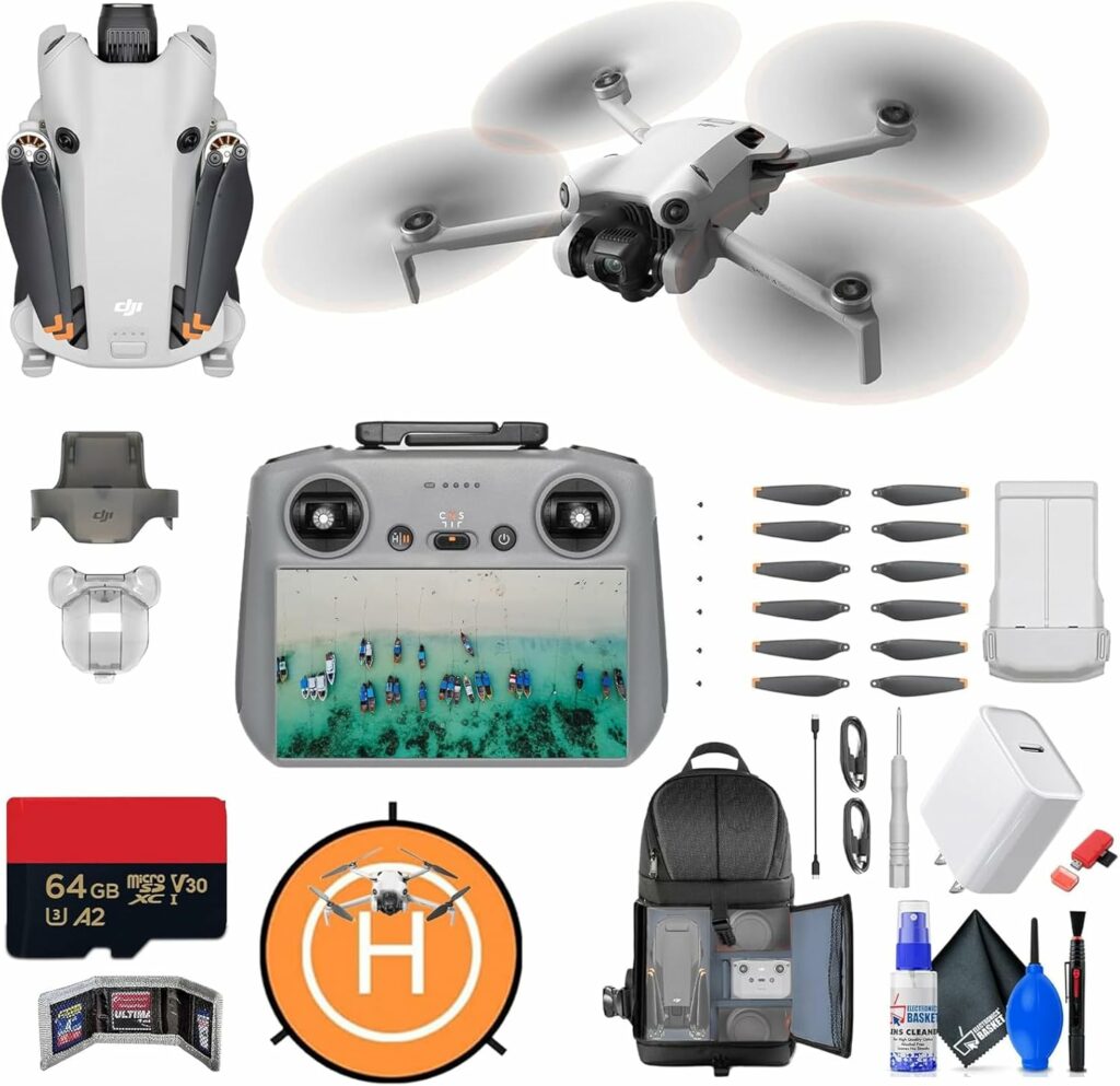 Dji mini 4 pro drone with rc 2 controller | 4k hdr camera with obstacle avoidance