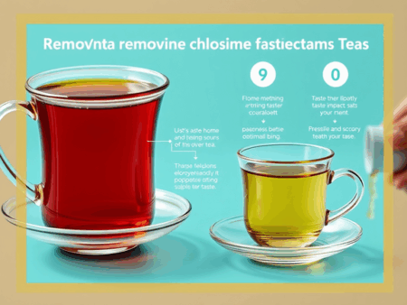 alt_text: Infographic on removing chlorine for better tea, showcasing methods, taste impact, and benefits.
